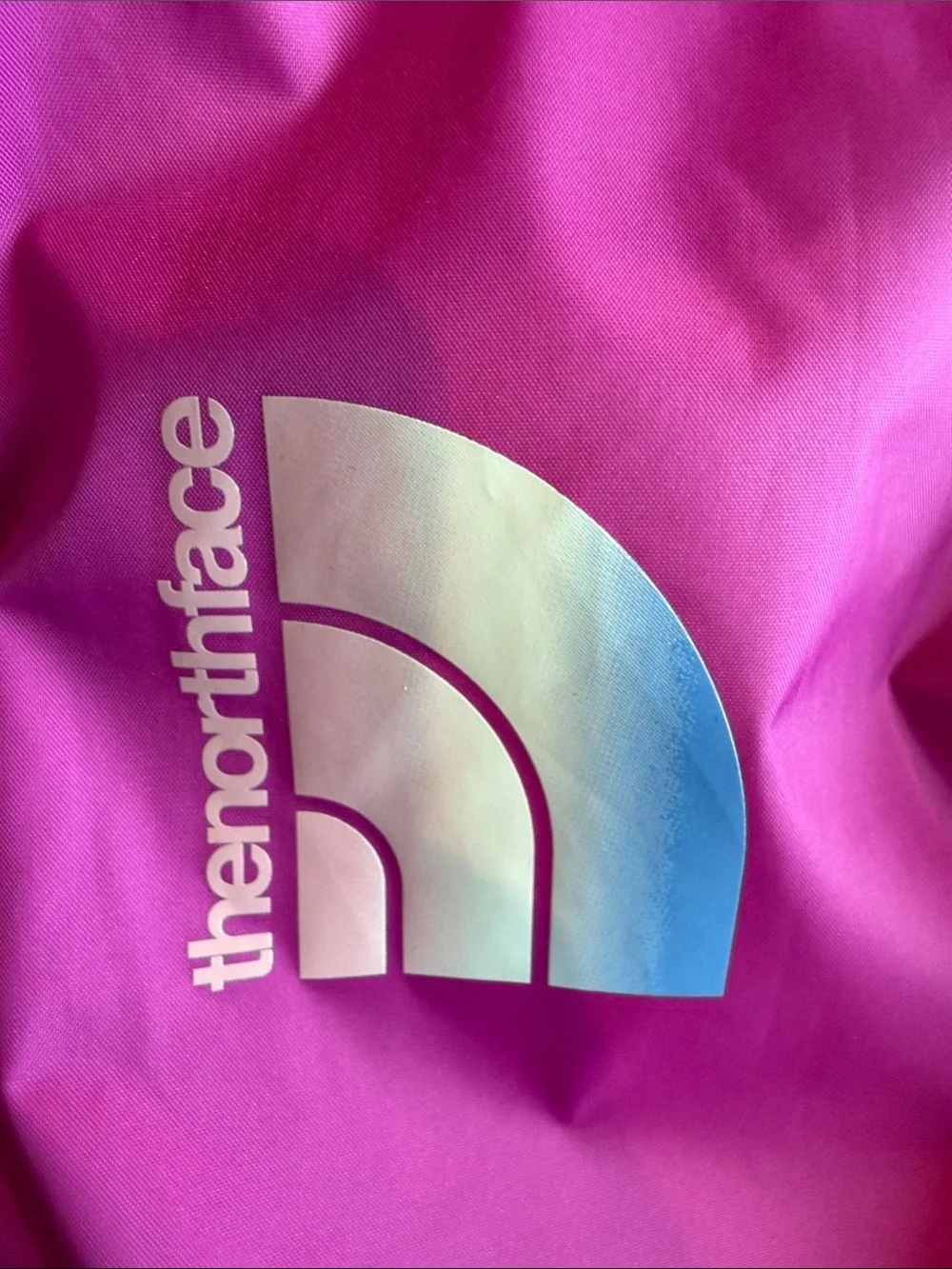 The North Face Magenta Hooded Windbreaker Jacket